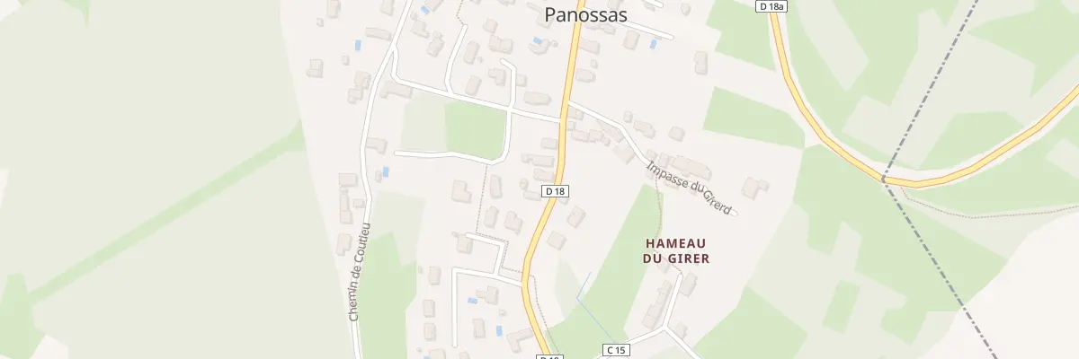Plan du 684 Rte de Bourgoin à Panossas