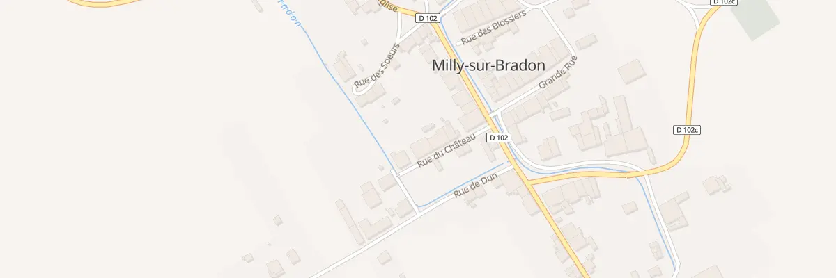 Plan du 6 Rue du Château à Milly-sur-Bradon