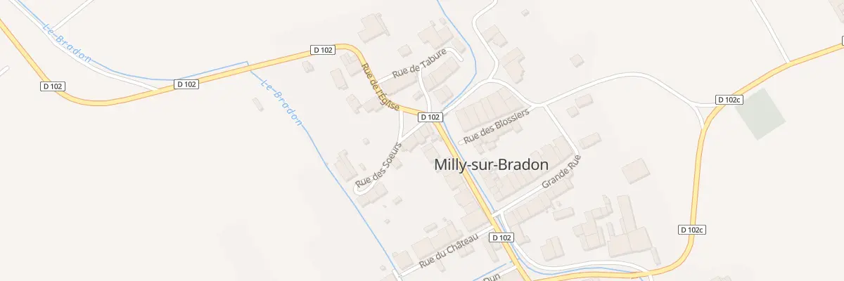 Plan du 3 Rue des Soeurs à Milly-sur-Bradon
