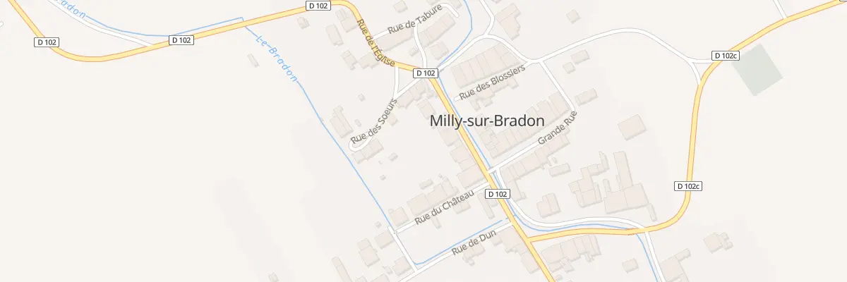 Plan du 6 Rue de la Cure à Milly-sur-Bradon