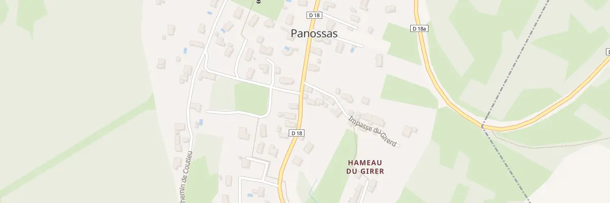 Plan du 619 Rte de Bourgoin à Panossas