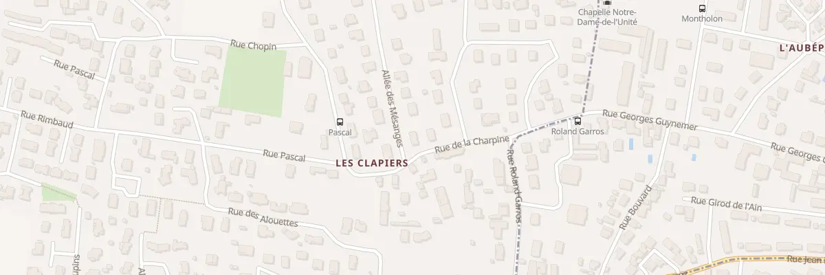 Plan du 1021 Rue de la Charpine à Saint-Denis-lès-Bourg