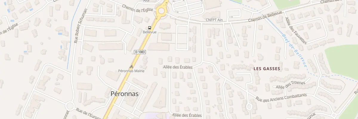 Plan du 23 All des Erables à Péronnas