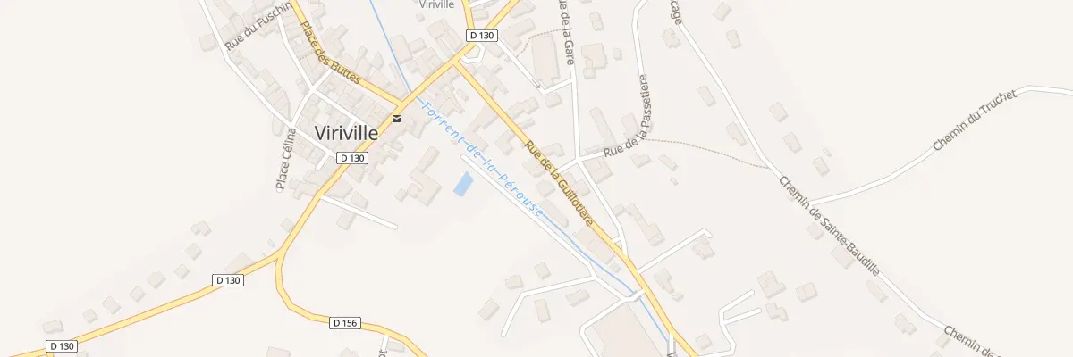 Plan de la Rue de la Guillotiere à Viriville