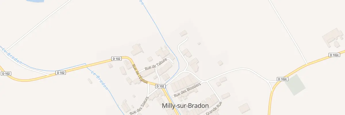 Plan du 6 Rue de Tabure à Milly-sur-Bradon