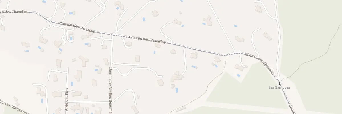Plan du 700 Che des Chavelles à Beaumettes
