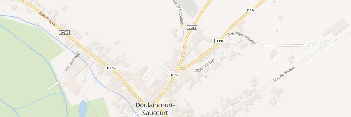 Plan du 11 Rue Toupot de Beveaux à Doulaincourt-Saucourt