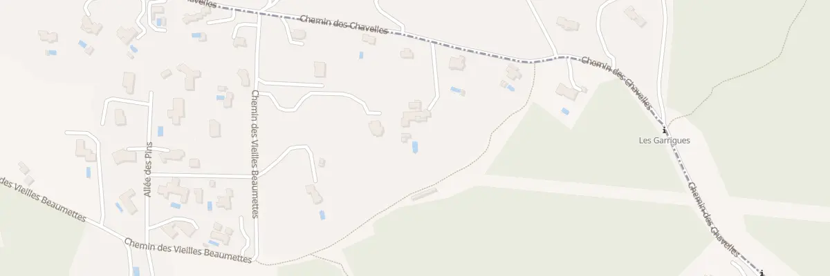 Plan du 730 Che des Chavelles à Beaumettes