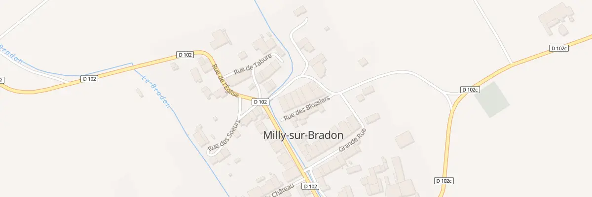 Plan du 9234 Rue des Blossiers à Milly-sur-Bradon