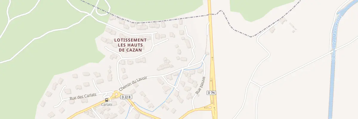Plan du 5105 Les Carlats à Vernègues