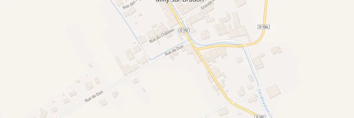 Plan du 3 Rue de Dun à Milly-sur-Bradon