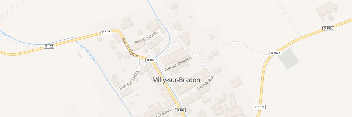 Plan du 1 Rue des Blossiers à Milly-sur-Bradon