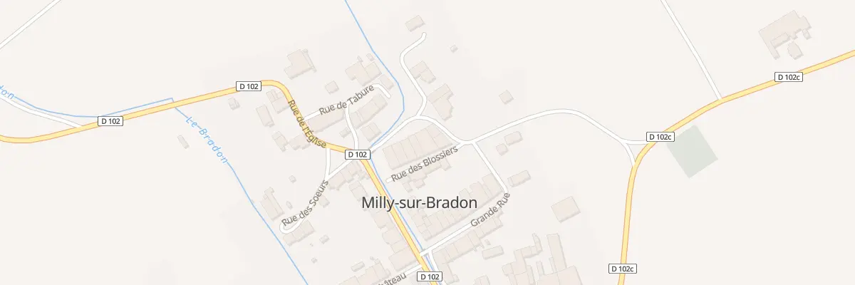 Plan du 3 Rue des Blossiers à Milly-sur-Bradon