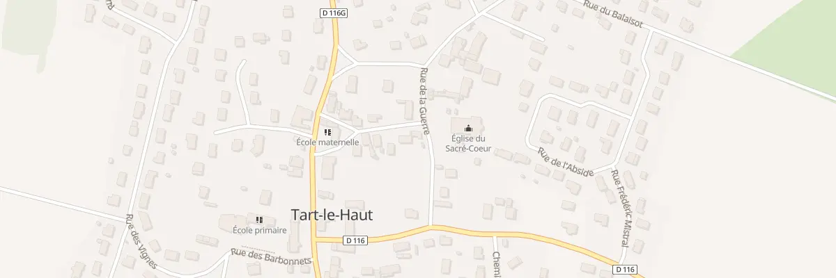 Plan du 6 Rue du Presbytère à Tart