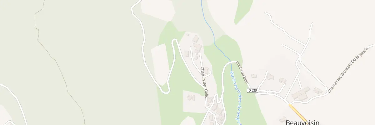 Plan du 5062 Les Granges à Beauvoisin