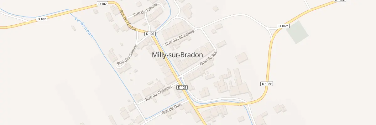 Plan du 3 Gr Grande Rue à Milly-sur-Bradon