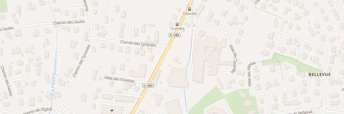Plan du 1015 Av de Lyon à Péronnas