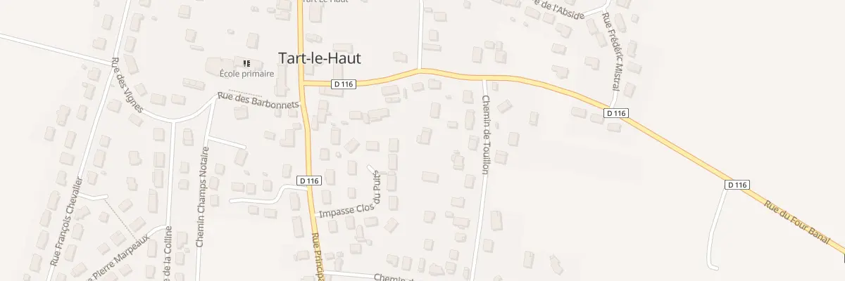 Plan du 25B Che de Touillon à Tart