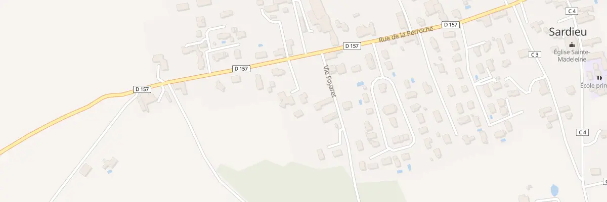 Plan du 463 Rue de la Perroche à Sardieu