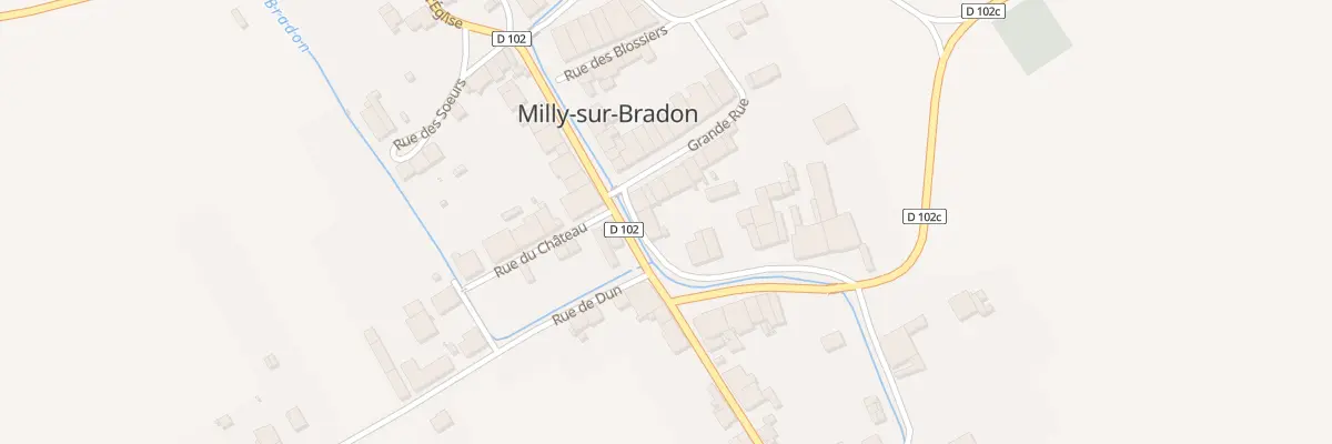 Plan du 9 Rue de la Cure à Milly-sur-Bradon