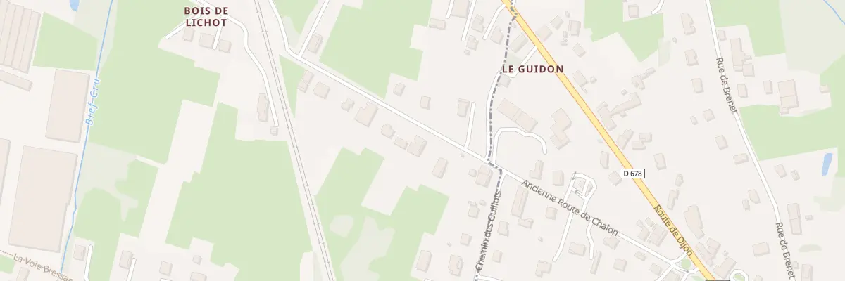 Plan du 85 Imp du Guidon à Branges