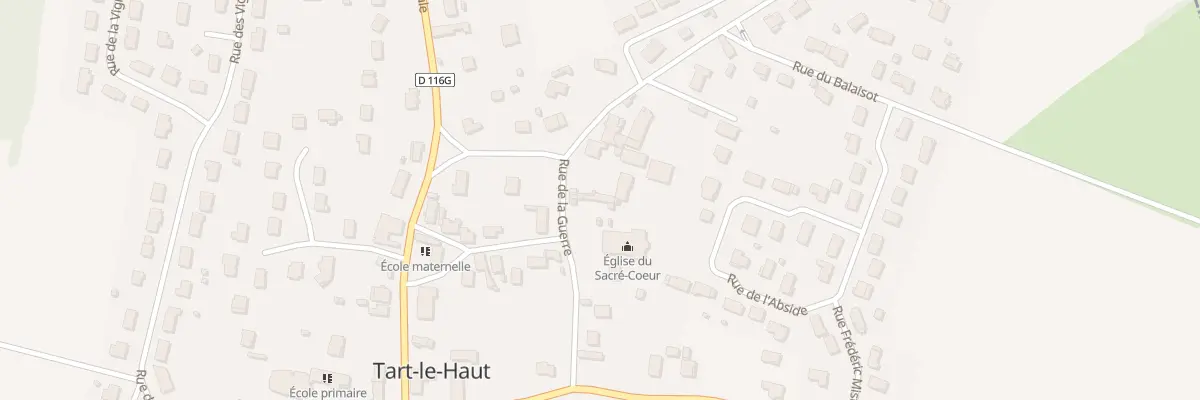 Plan du 4 Rue de la Tiare à Tart