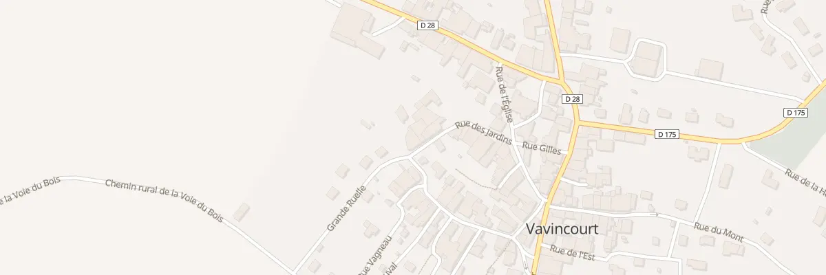 Plan du 8 Rue des Jardins à Vavincourt