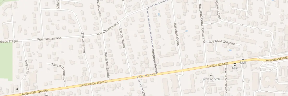 Plan du 91 Rue Julien Tiersot à Saint-Denis-lès-Bourg