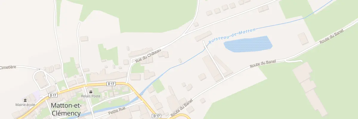 Plan du 6 Rue du Chateau à Matton-et-Clémency