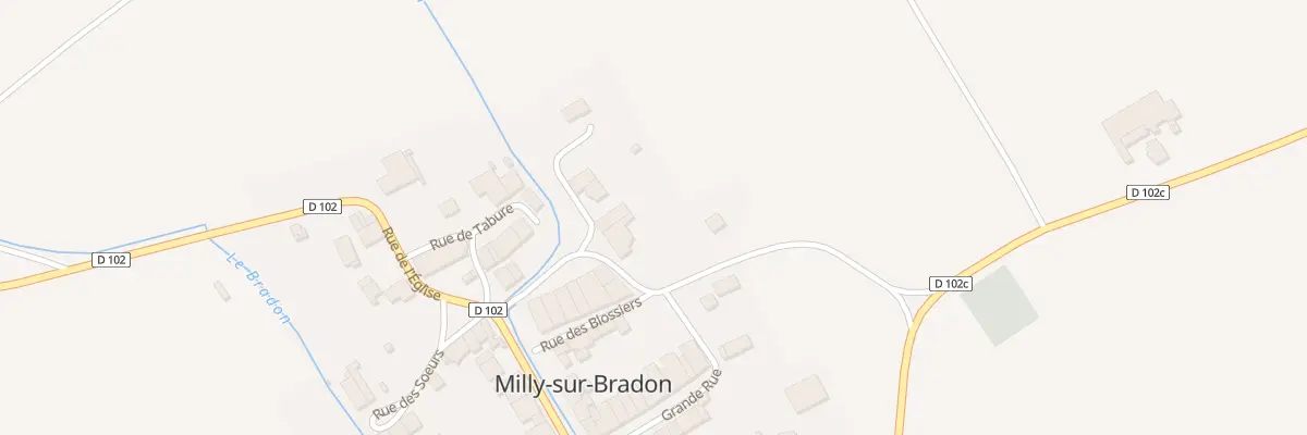 Plan du 2 Rue des Briets à Milly-sur-Bradon