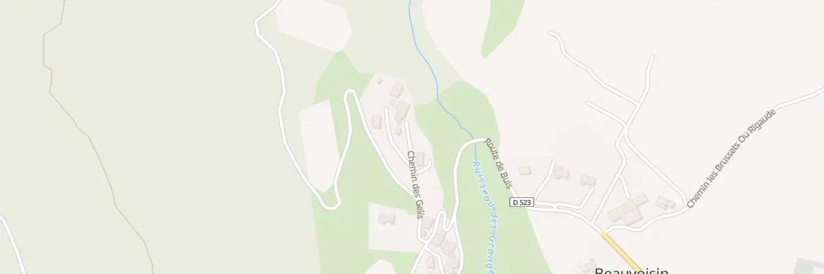 Plan du 188 Les Granges à Beauvoisin