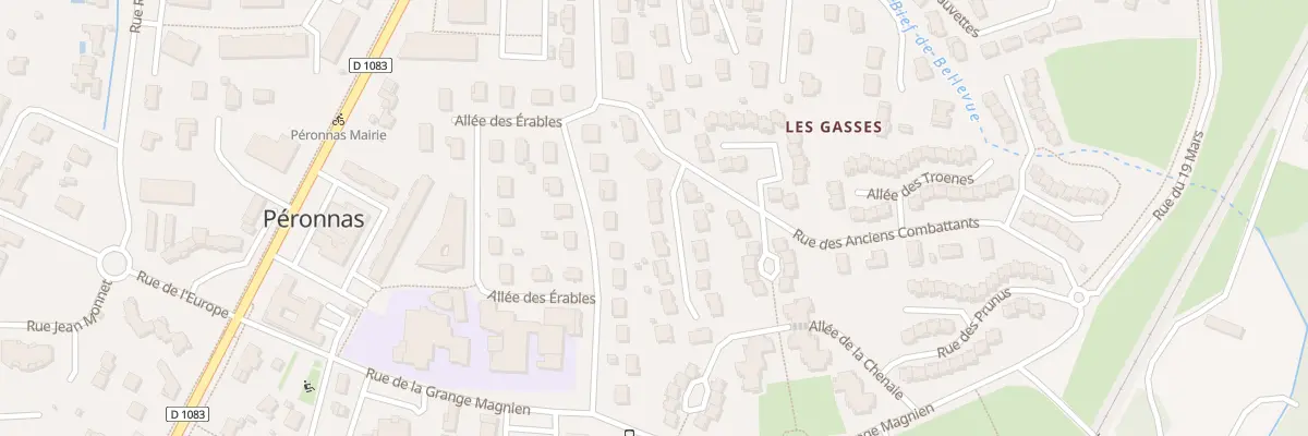 Plan du 2 All du Chêne Vert à Péronnas