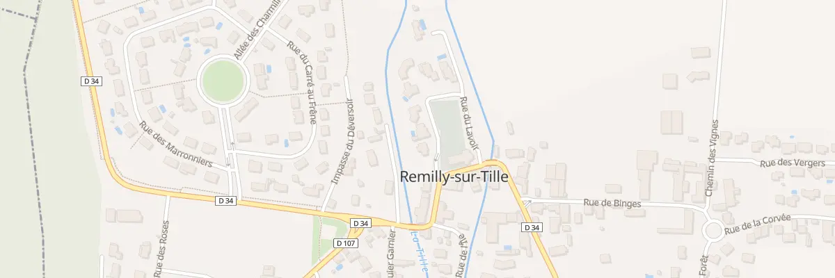 Plan du 14 Rue du Lavoir à Remilly-sur-Tille