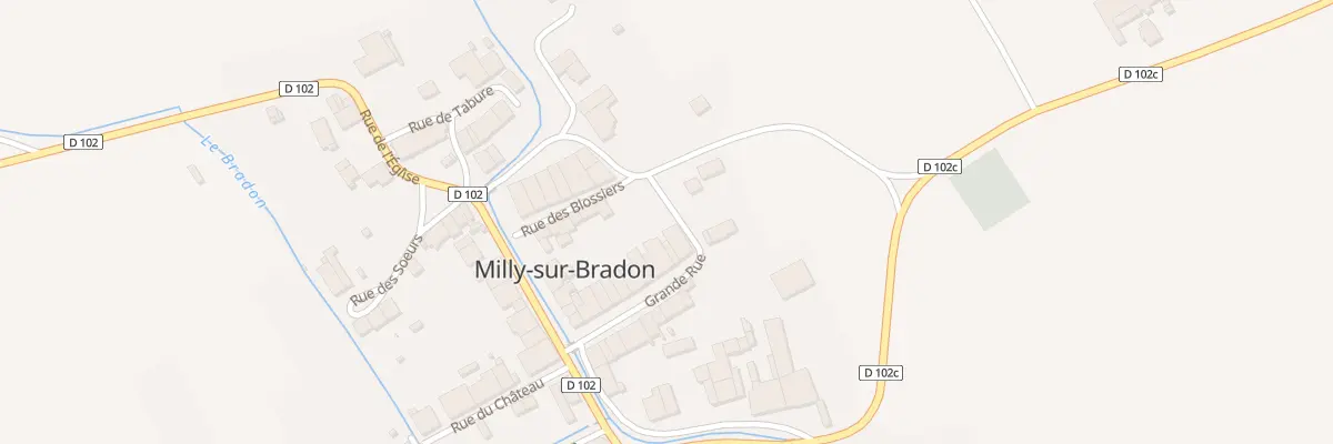 Plan du 11 Grande Rue à Milly-sur-Bradon