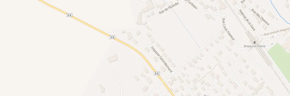 Plan du 6 Imp Saint Bernard à Brazey-en-Plaine