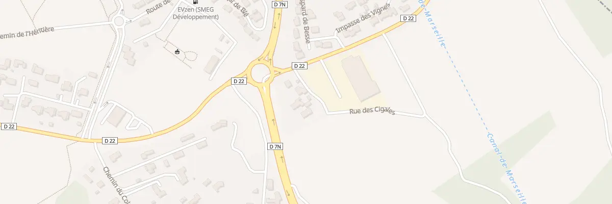 Plan du 9301 Cazan à Vernègues
