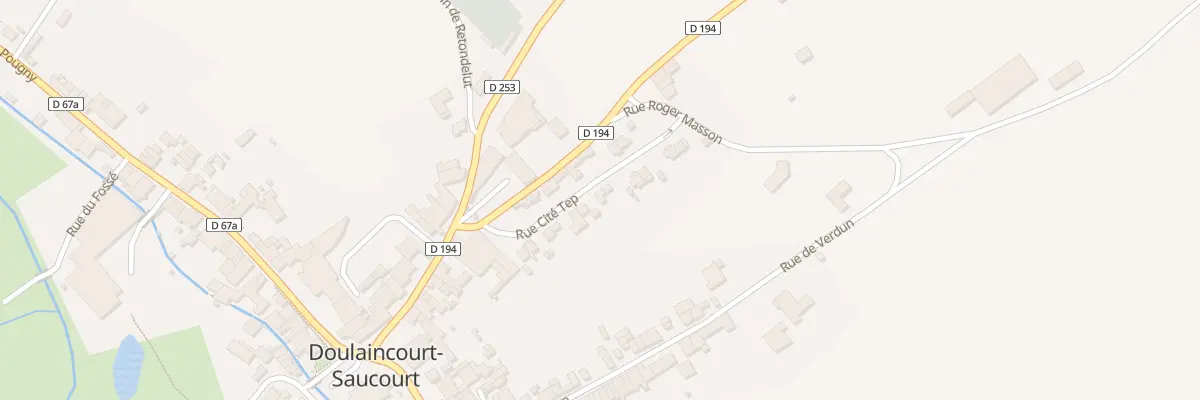 Plan du 9 Rue Cité Tep à Doulaincourt-Saucourt