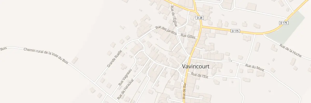 Plan du 16 Rue Sainte Genevieve à Vavincourt