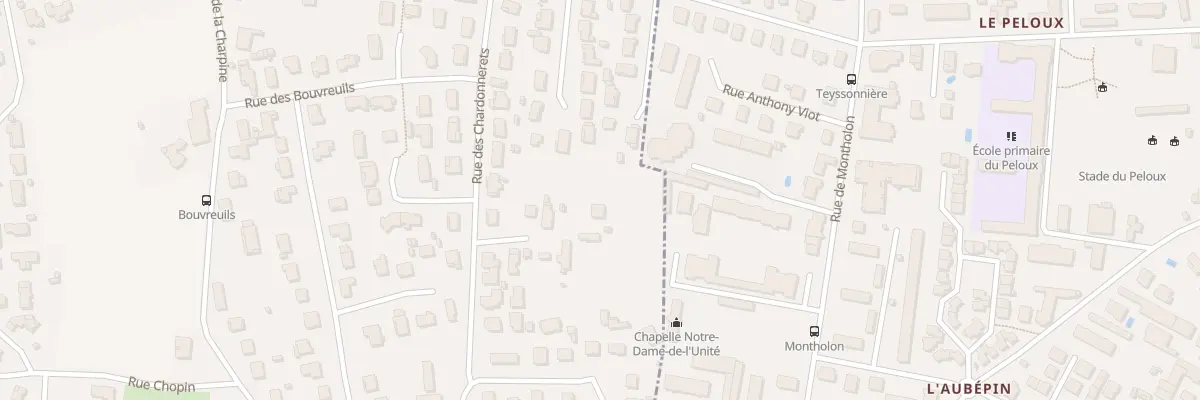 Plan du 5420 Les Clapiers à Saint-Denis-lès-Bourg