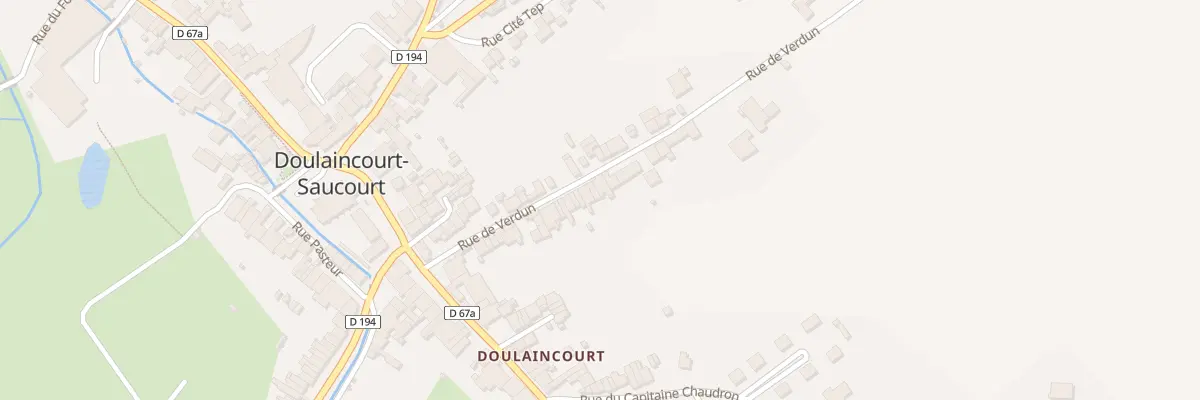 Plan du 32 Rue de Verdun à Doulaincourt-Saucourt