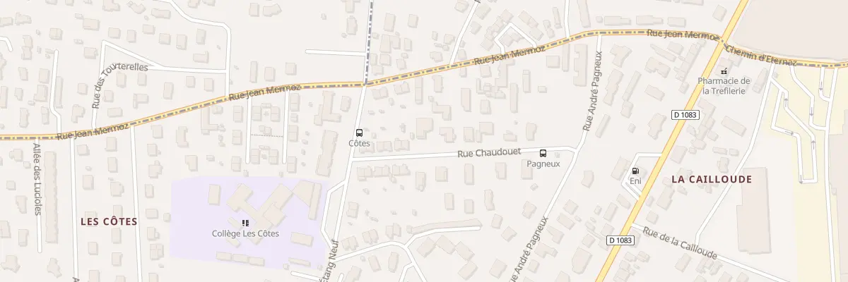 Plan du 164 Rue Chaudouet à Péronnas