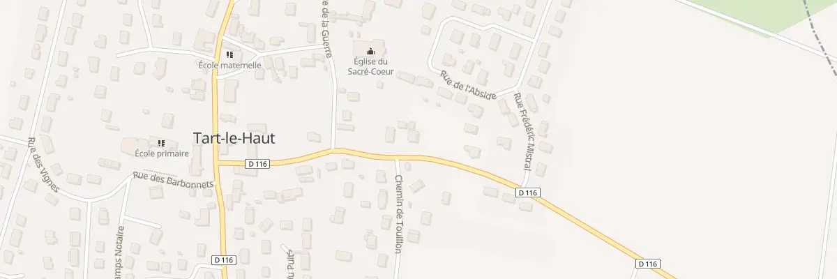 Plan du 9 Rue du Four Banal à Tart
