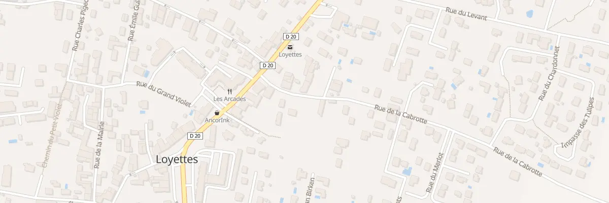 Plan du 74 Rue de la Cabrotte à Loyettes