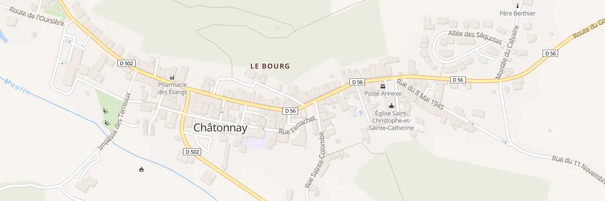 Plan du 8 Mte de l’Ancienne Cure à Châtonnay