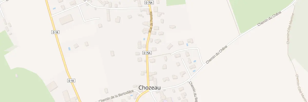 Plan du 128 Rue de Perelle à Chozeau