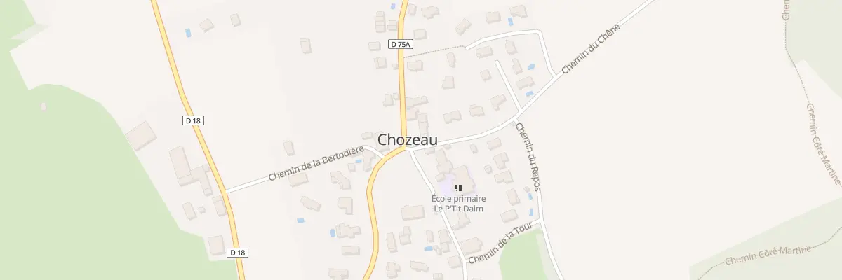Plan du 13 Chem du Chêne à Chozeau