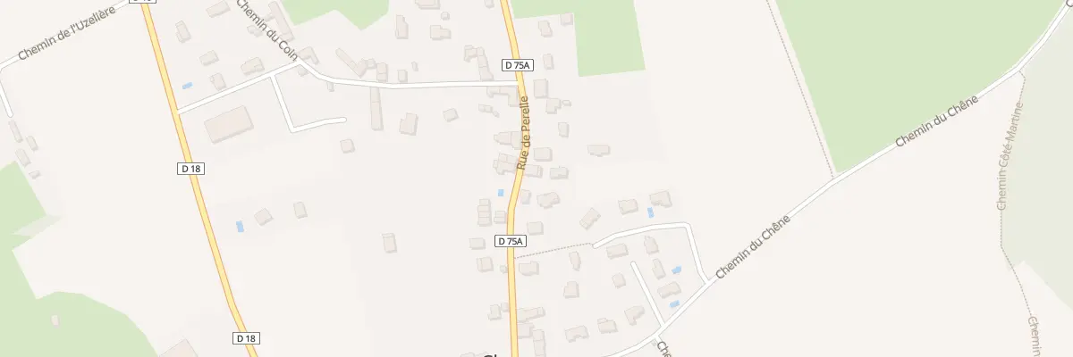 Plan du 186 Rue de Perelle à Chozeau