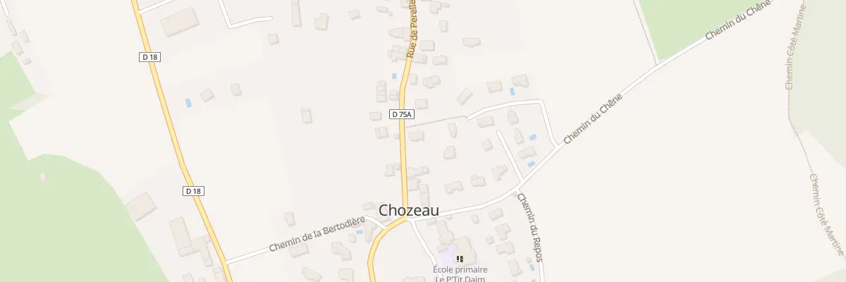 Plan du 100 Rue de Perelle à Chozeau