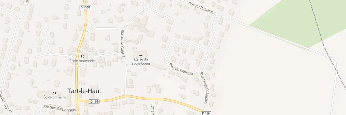 Plan du 6 Rue de l’Abside à Tart