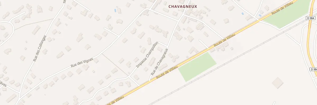 Plan du 1 Imp Champollon à Meximieux